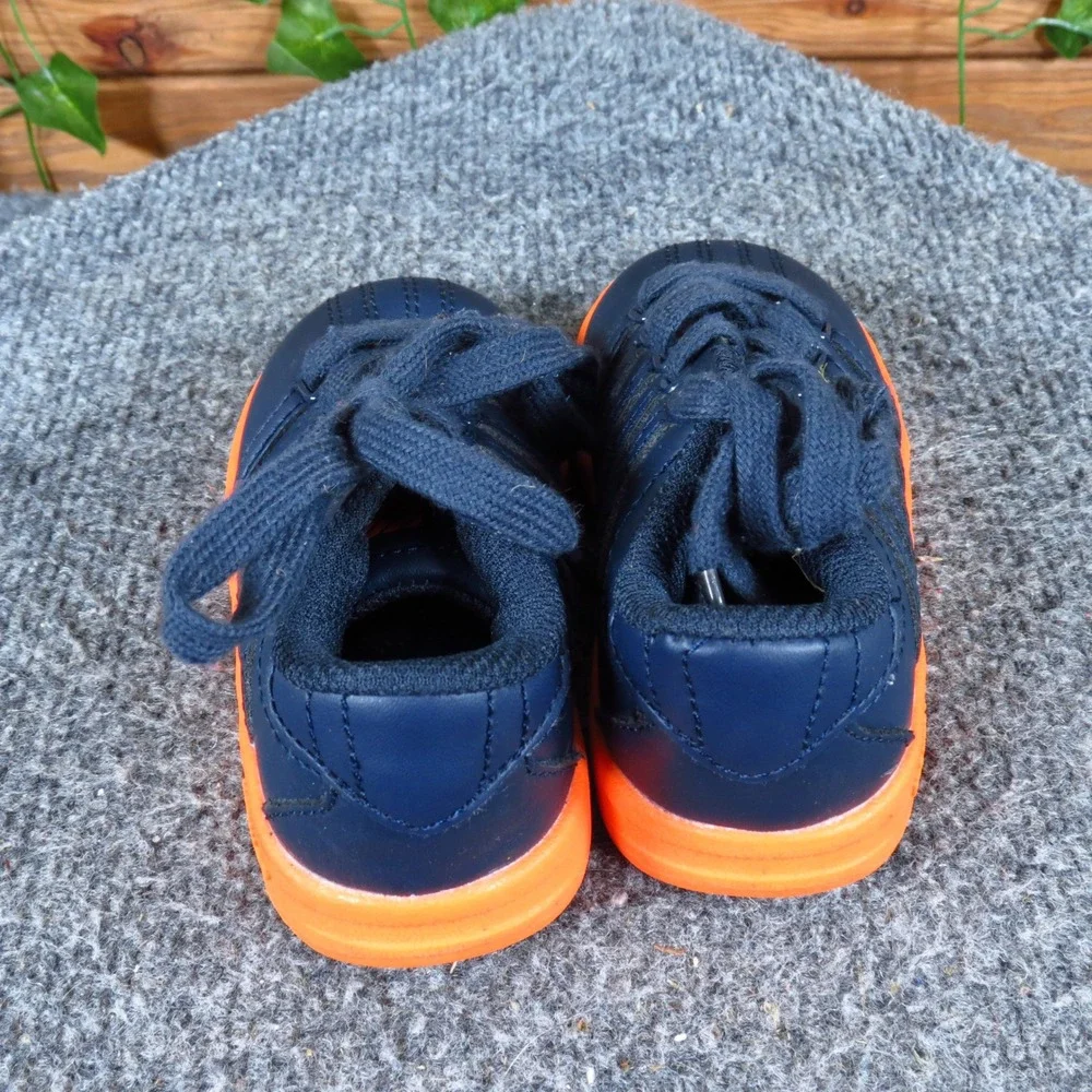 K-Swiss Classic Toddler Sneaker Size 5C‎ Casual Navy Blue Orange Synthetic